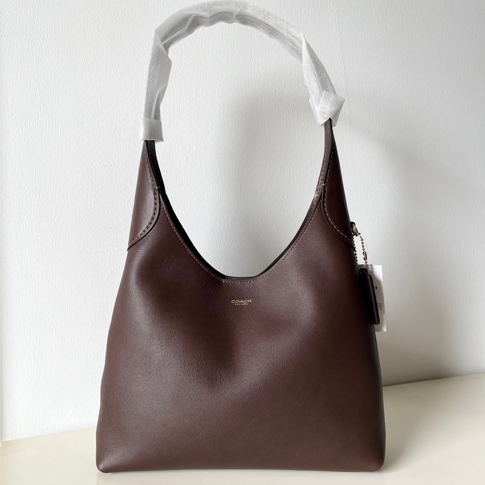 🍁Coach Brooklyn 39 Shoulder Bag in Dark Stone